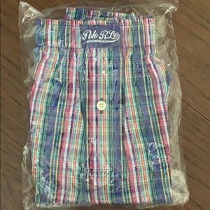 Woven boxer with embroidery